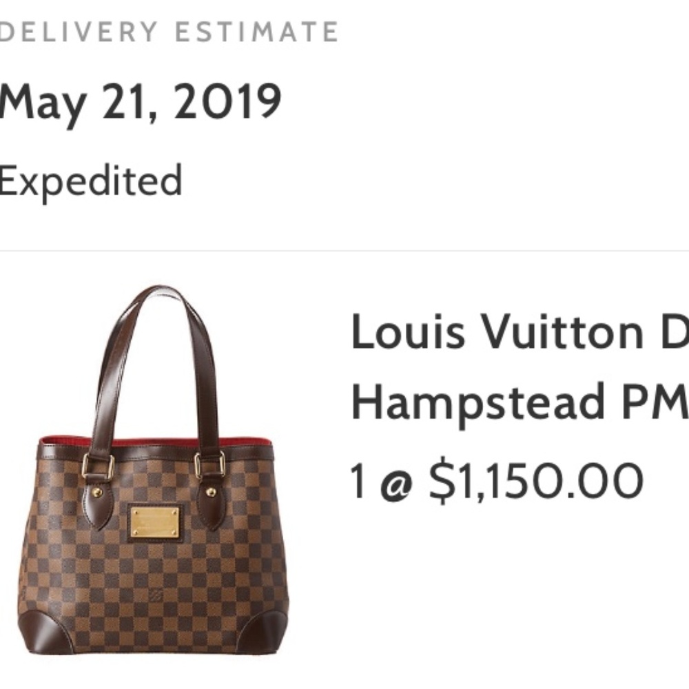 Louis Vuitton Damier Ebene Canvas Hampstead PM - Picture 5 of 5